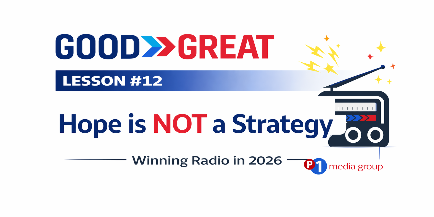 Lesson #12 Image Hope is not a strategy